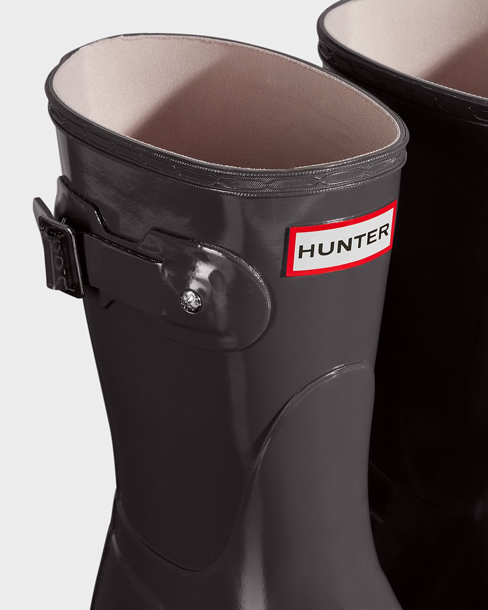 Hunter Mujer Original Gloss - Botas de Lluvia Gris - 217-FHCZQP